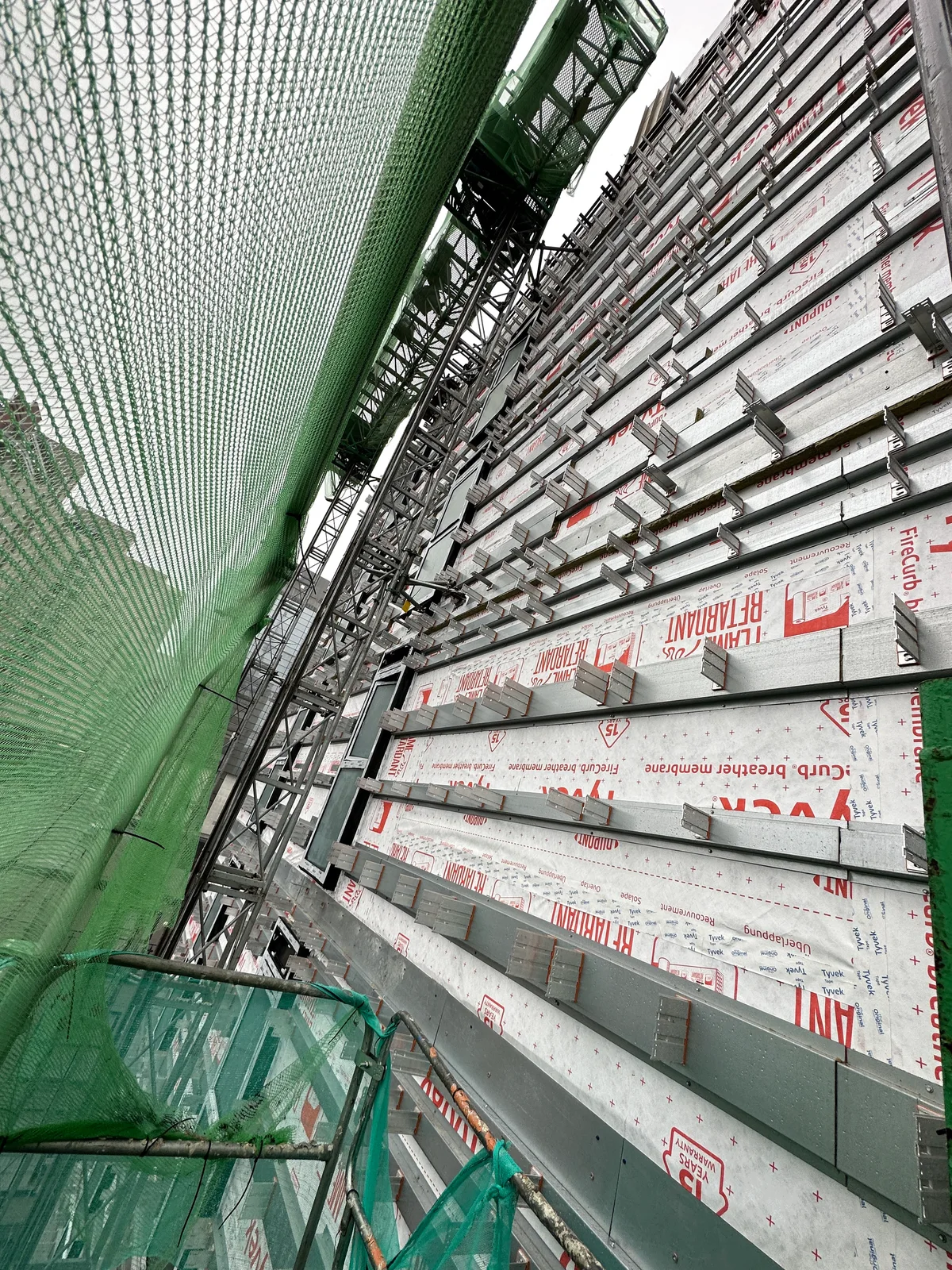 Support-rail and membrane stage in Cardiff