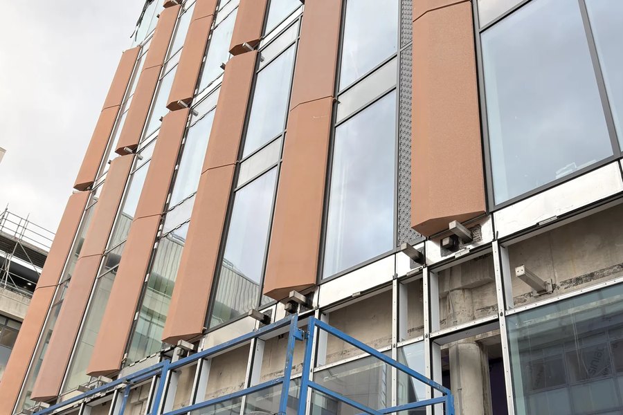 City-centre GRC facade refurbishment, City centre, Bristol