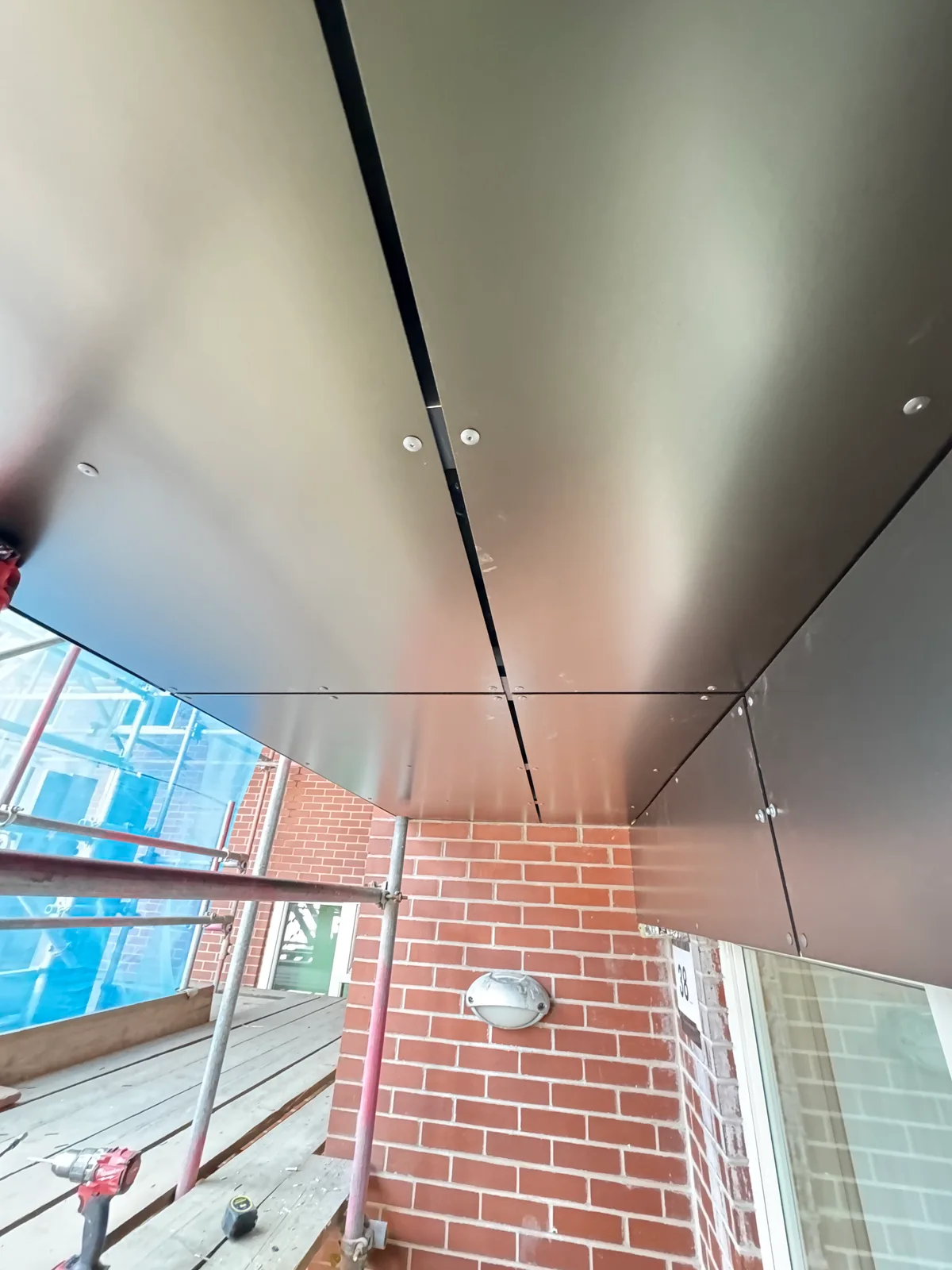 Soffit panels and adjoining façade details