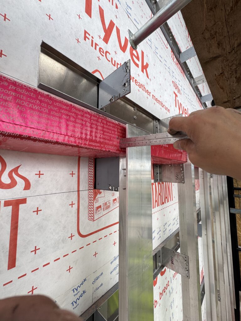 Cavity barrier installation to approved project details