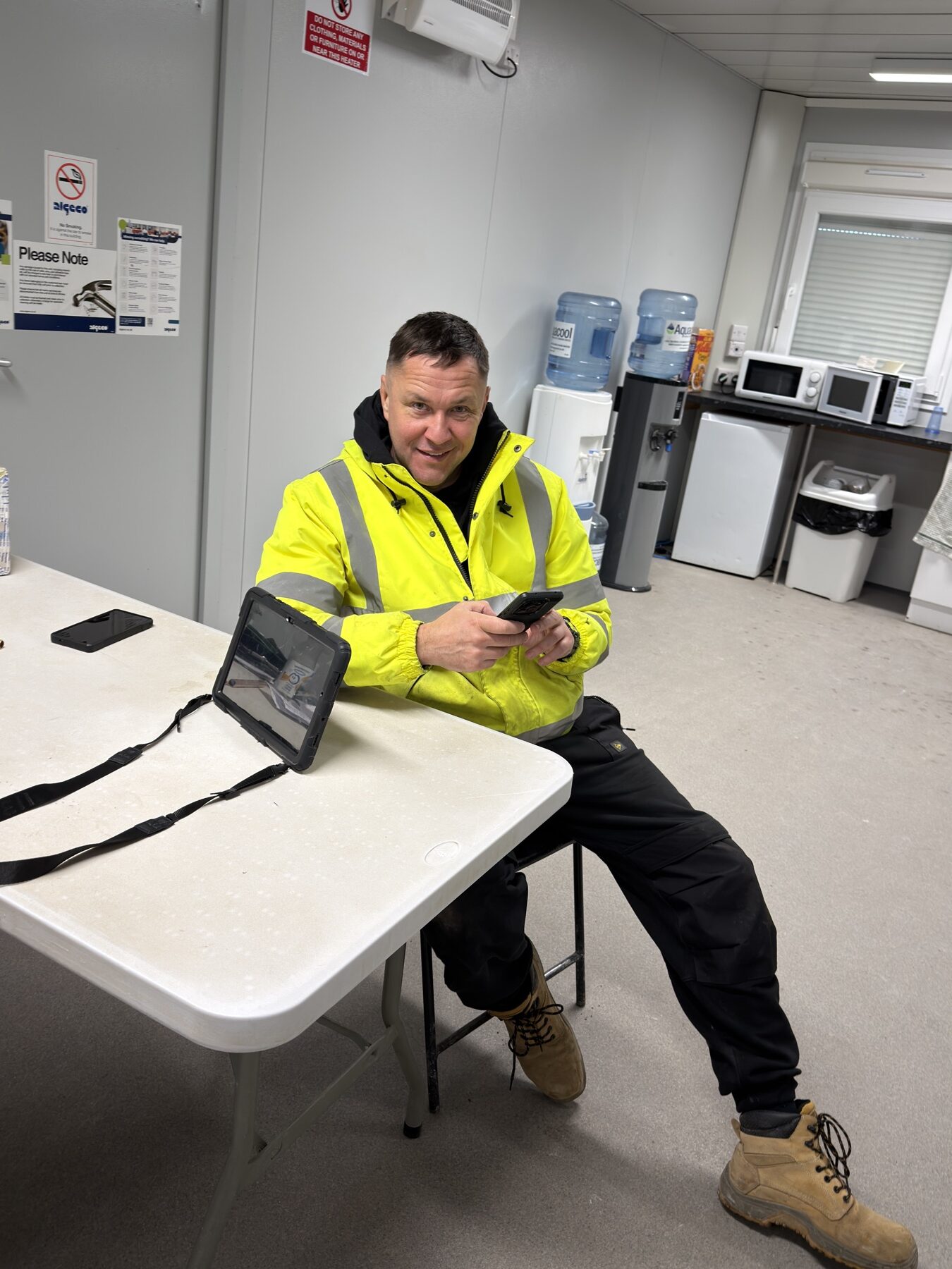 ScienceCreates OMX Bristol Kingspan cladding panels during removal and reinstallation sequencing
