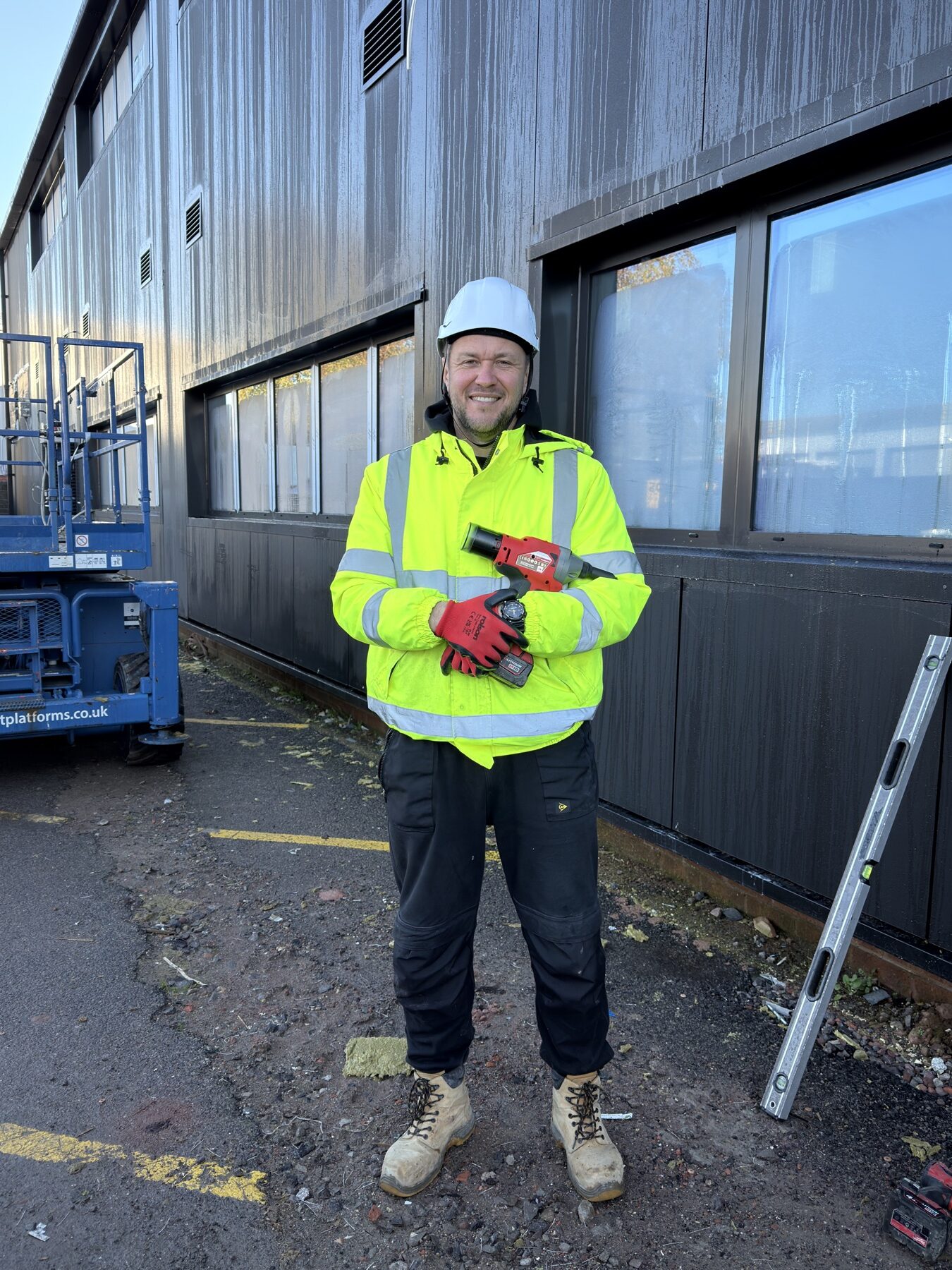 ScienceCreates OMX Kingspan cladding reinstallation environment with access and sequencing constraints