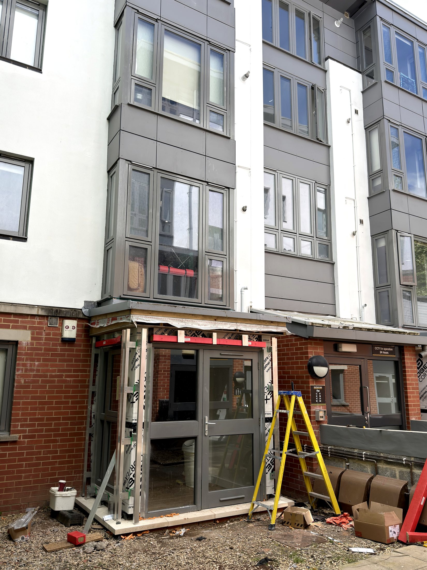 The Platform Bristol window surround and facade interface detail